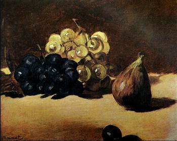 愛德華 馬奈 Still Life with Grapes and Figs 愛德華 馬奈 Still Life with Grapes and Figs